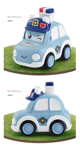 2 Press And Go Car Toy, Vehículos Coche De Policía