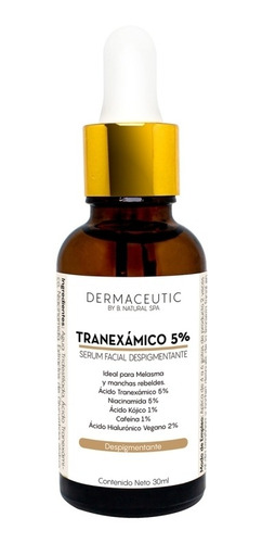 Imagen 1 de 1 de Sérum Tranexamico 5% Dermaceutic Despigmentantes día/noche para todo tipo de piel de 30mL