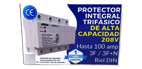 Protector Trifásico Integral 100a 208v Wellspec