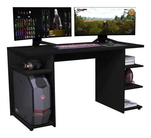 Escrivaninha Mesa De Computador Gamer Xp 1000 - Black - Rpm