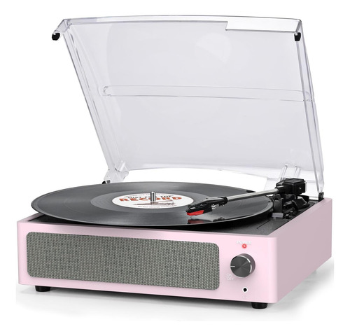 Jugador De Discusión De Vinilo Con Altavoces Giradrones Para