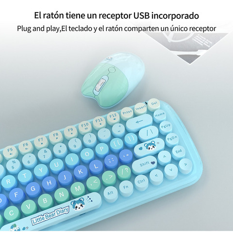 Juego De Teclado Y Ratón Mofii Cdh En Azul
