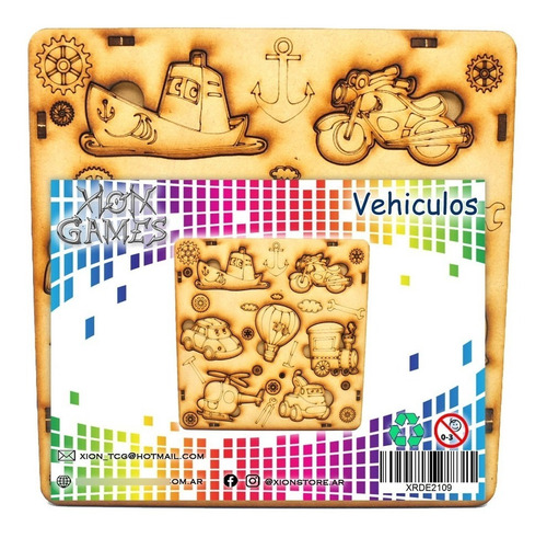 Imagen 2 de 4 de Rompecabezas - Xion Games Encastre Vehiculos