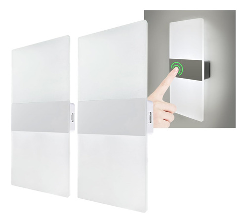 Apliques De Pared Led Recargables Con Luz Regulable