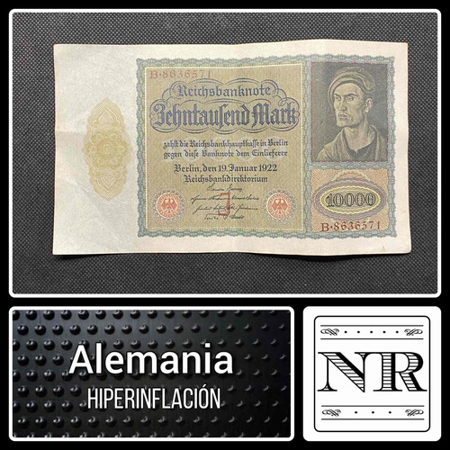 Alemania - 10.000 Marks - Año 1922 - P #71 - Grande