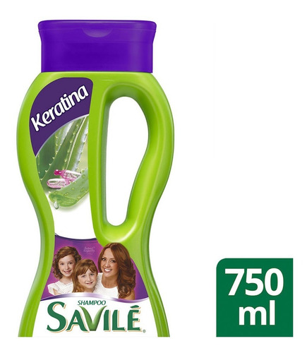 Imagen 1 de 2 de Shampoo Savile Keratina 750ml