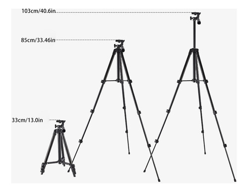 Soporte De Trípode Profesional Para Cámara, Extensible De 40