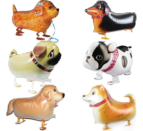 Globos De Animales Para Caminar Globos Para Perros - 6 Pieza