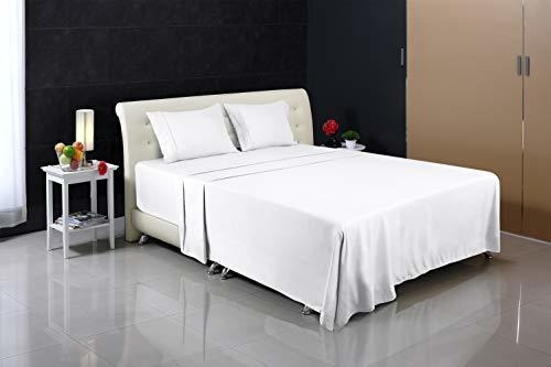 Sabanas Utopia Bedding Color Blanco Micro Fibra Matrimonial