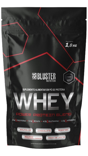 Whey Protein Bluster Blend Chocolate Refil 1,8kg Absolut Nut Sabor Morango