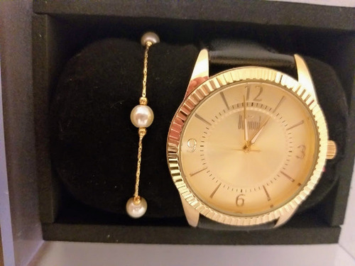 Relógio Dumont Feminino Du2035lnq Dourado + Linda Pulseira