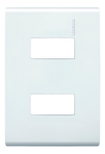 Placa Resina Chasis Doble Blanco Restyle Modus E5n2bnr