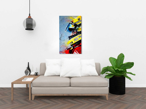 Cuadros Modernos Ayrton Senna 3 De 60 X 120 Cm