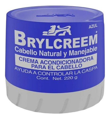 Crema Acondicionadora Brylcreem Azul Para Cabello Ayuda A Co