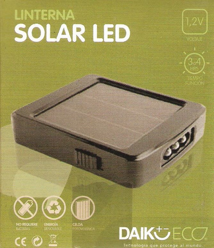 Linterna Solar Led. Daiku Eco.