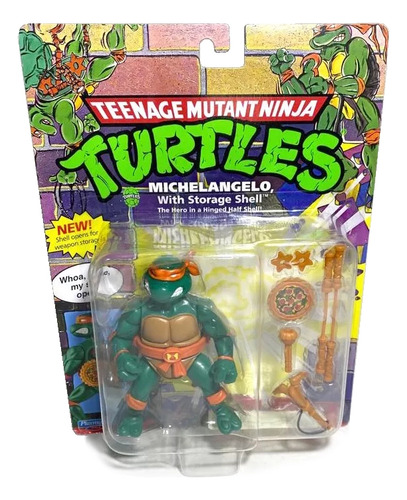 Tmnt Torguas Ninja Michelangelo With Storage Shell Playmates