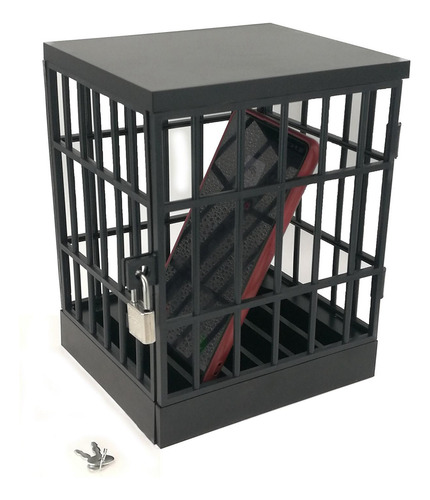 Smartphone Lock Box Jail Prison Portable Para Snacks Negro