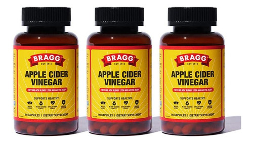 Vinagre De Sidra De Manzana Bragg Organico 750 Mg 270 Cap