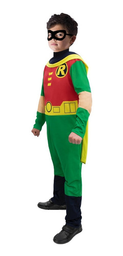 Imagen 1 de 7 de Disfraz Robin Teen Titans Go! Niño