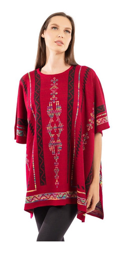 Poncho Cerrado Multicolor Ligero