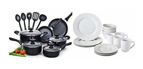 Batería De Cocina Y Vajilla 35 Piezas Cook N Home Variado