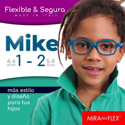 Lentes Miraflex Mike 1 Graduacion Policarbonato Transparente