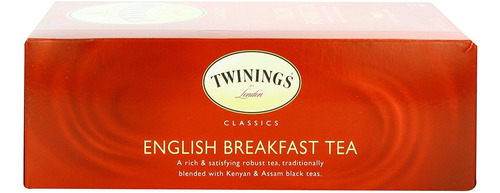 Twinings Té, Desayuno Inglés, 100 Conde, 7,05 Oz