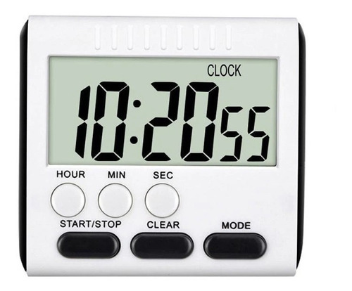 Imagen 1 de 6 de Reloj Temporizador Y Cronometro Digital Magnetico Sobremesa