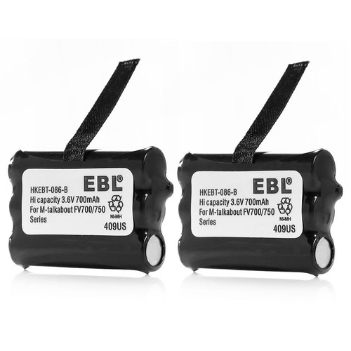 2 X 3.6v Batería Para Motorola 2-way Radios Kebt-086-b Kebt-