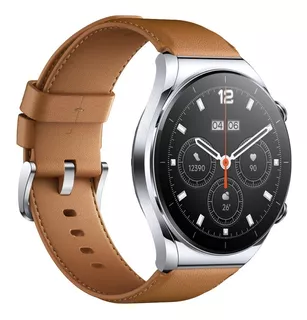 Reloj Inteligente Smartwatch Xiaomi Watch S1 (silver) Color de la caja Plateado Color de la correa Marrón Color del bisel Silver