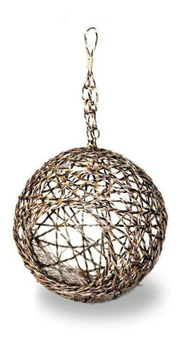 Imagem 2 de 2 de Ninho Pássaro Sisal Gaiola Tamanho G 22cm - Cor Natural