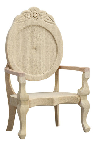 Sillón De Madera Tallado De Un Solo Brazo, Sillón Vintage,