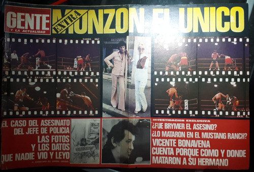 Gente #571 1976 Carlos Monzon Ringo Bonavena Hector Borla