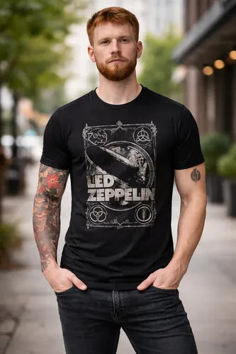 Camiseta Led Zeppelin Mothership Rock Masculina 100% Algodão