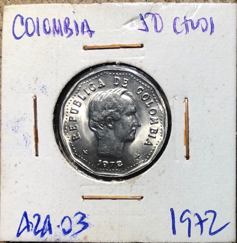 Colombia 50 Centavos 1972 Jer424.03