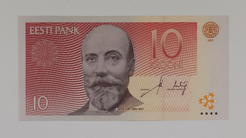 Cédula Fe Estônia 10 Kronni