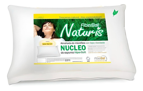 Almohada Fiberball Naturis Fibra Siliconada Con Espuma 70x40