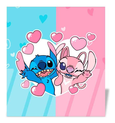 Kit Festa Stich E Angel Só Um Bolinho 35 Pçs