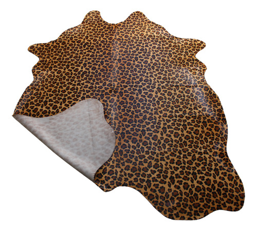 Tapete Sala Animal Print Leopardo - Sl2 Cor Marrom e preto