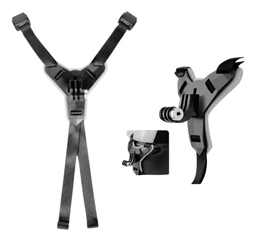 Kit Base Casco Gopro Con Base Adaptable Al Celular