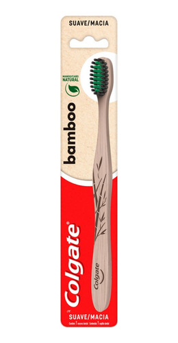 Cepillo Dental Colgate Bamboo Cerdas Suaves Reciclable