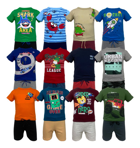 Kit 3 Conjuntos Infantil Menino - Alta Qualidade Algodão