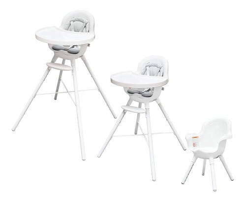 Boon Grub White Silla Comedor Alta Convertible 2 En 1