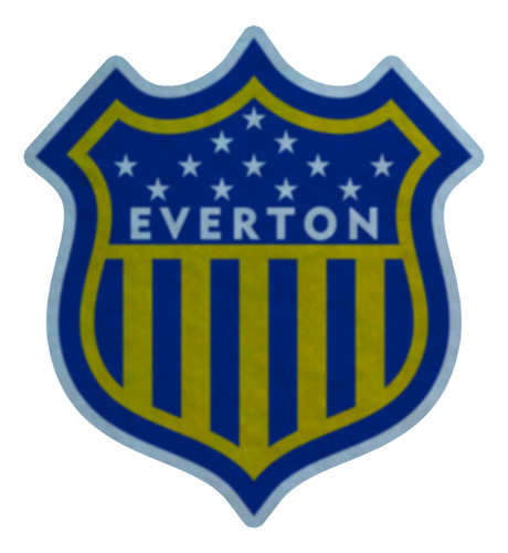 Parche Escudo Felpa Para Coser 9cm Set X4 Futbol Arg002 Everton De La Plata Everton De La Plata