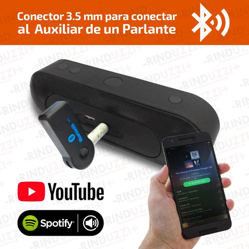 Receptor Bluetooth Usb Auto Microfono Manos Libres Estereo