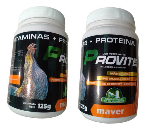 Vitaminas Provite 250 Grs & Lab. Maver & Aves De Combate