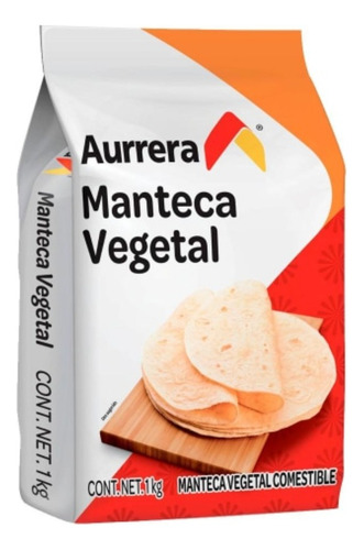 3 Pzas Manteca Aurrera Vegetal 1 Kg
