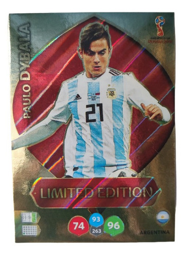 Carta Adrenalyn Xl Limited Edition Rusia 2018