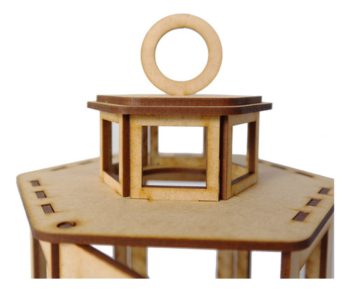 24 Centros De Mesa Forma Faro Linterna Mdf