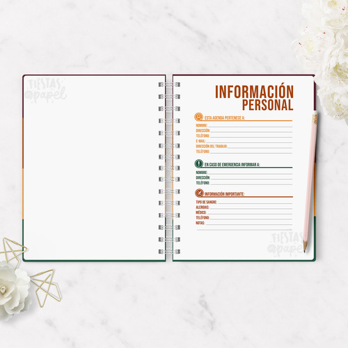 Agenda 2025 Ejecutiva Planificación Mensual Y Semanal